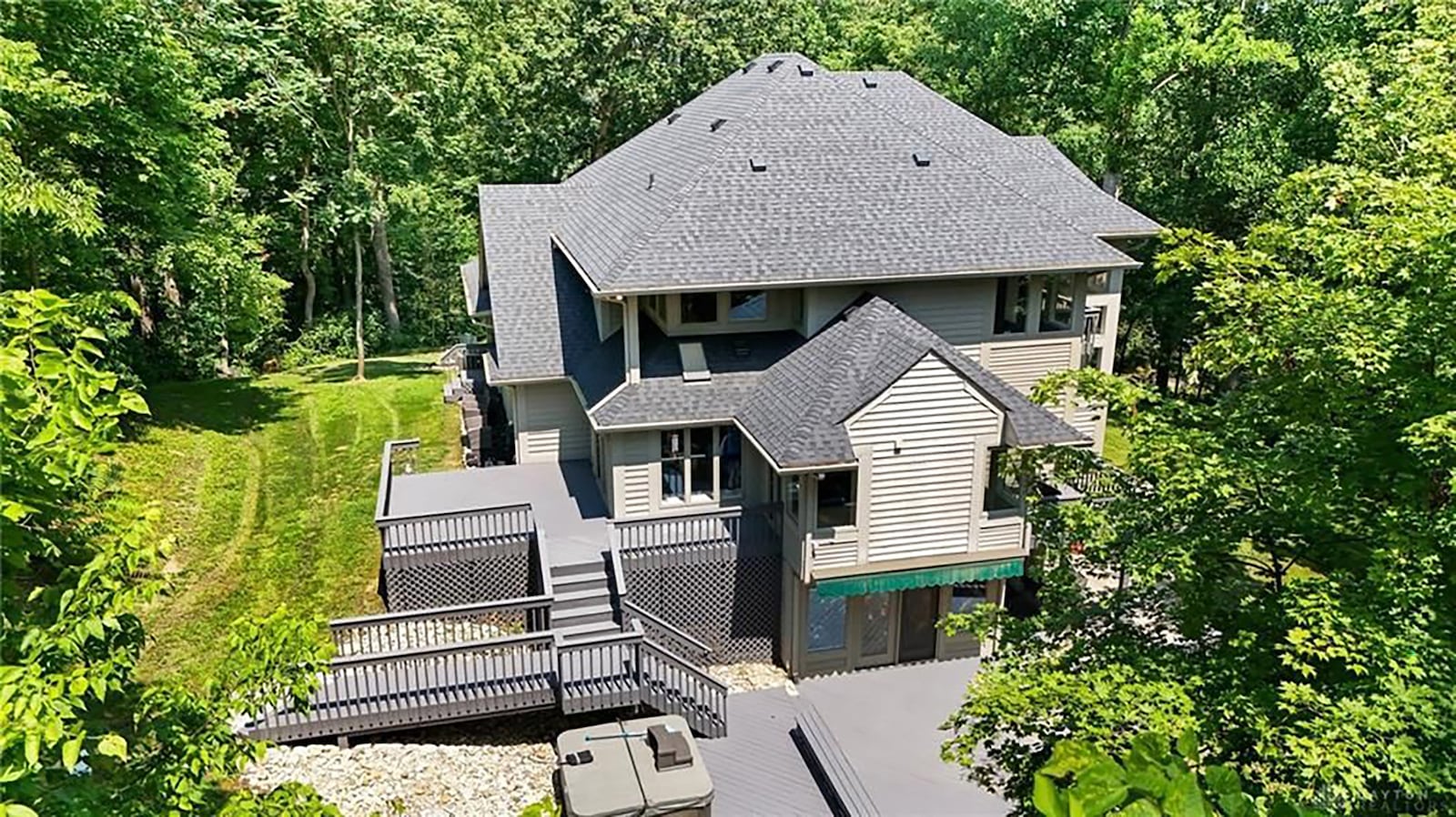 The back of the home features a multilevel wood deck with private space, a gazebo and 220 hot tub hookup. CONTRIBUTED