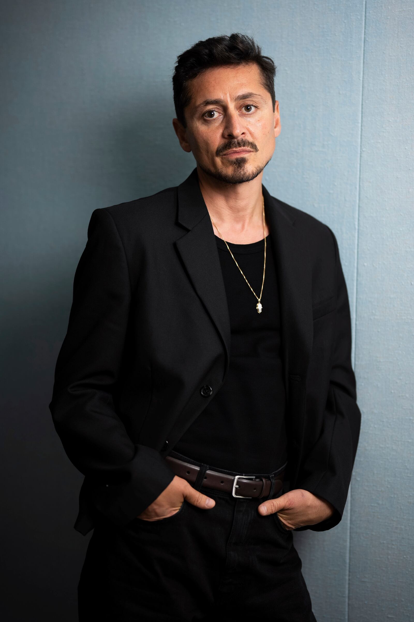 Alexej Manvelov poses for portrait photographs to promote the television series "Dept. Q" on Tuesday, May 27, 2025, in London. (Photo by Scott A Garfitt/Invision/AP)