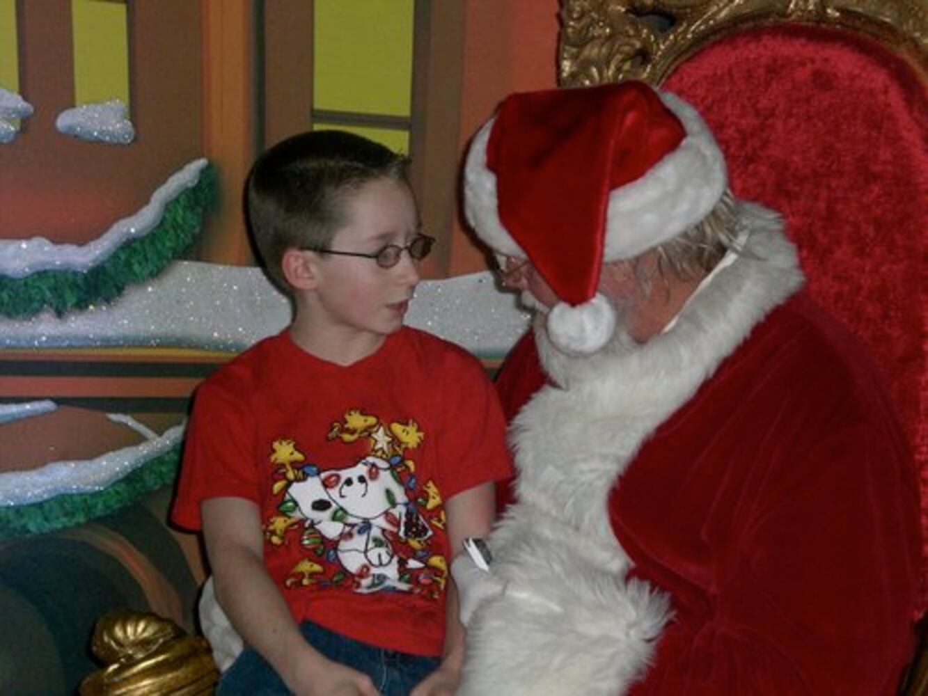 Santa visits Springfield