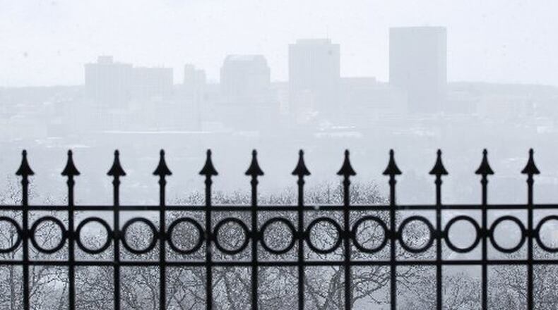 Snow squalls can create intense, but short-lived, periods of heavy to moderate snowfall that reduce visibility. TY GREENLEES/STAFF