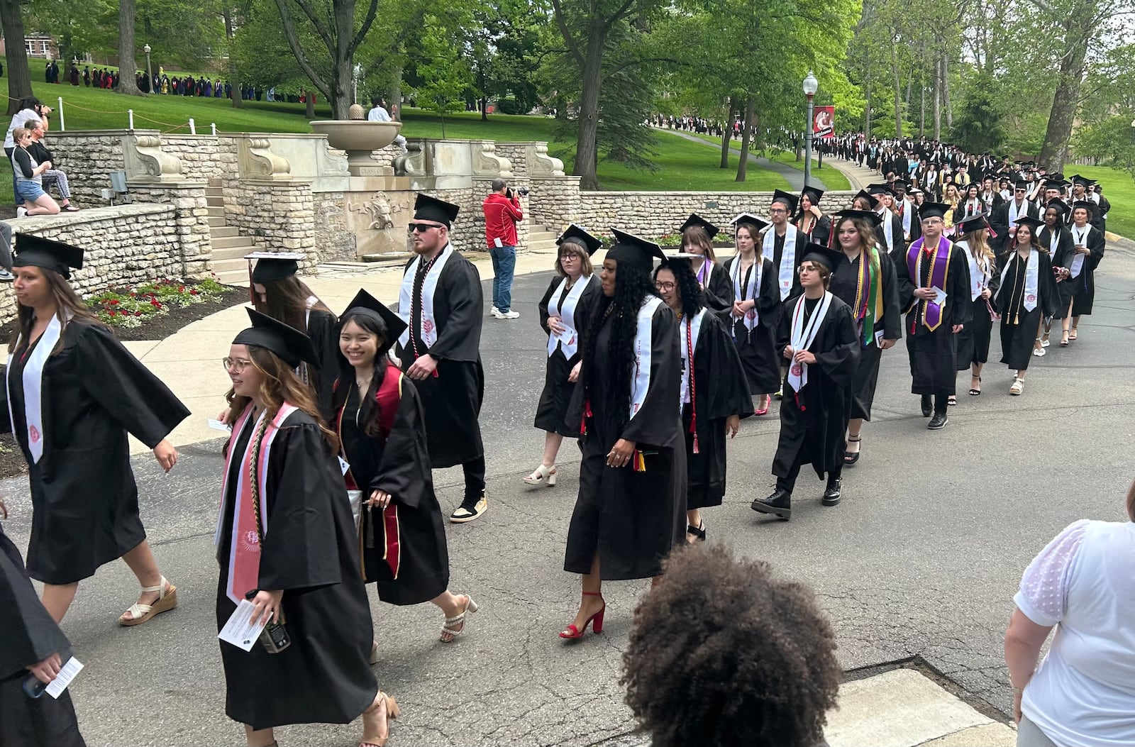 Wittenberg University conferred over 300 degrees at its graduation ceremony May 17, 2025, at the scenic commencement hollow on its Springfield campus. JEREMY P. KELLEY / STAFF