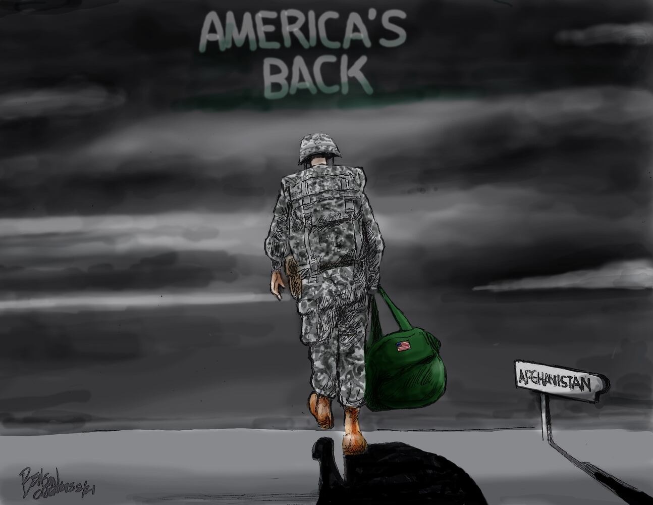 Week in cartoons: Afghanistan pullout and more