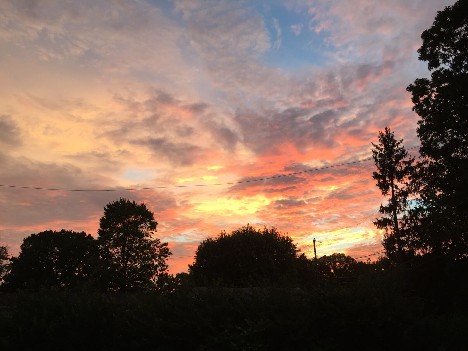 The sunset Thursday evening, Aug, 17, 2017, over Miamisburg
