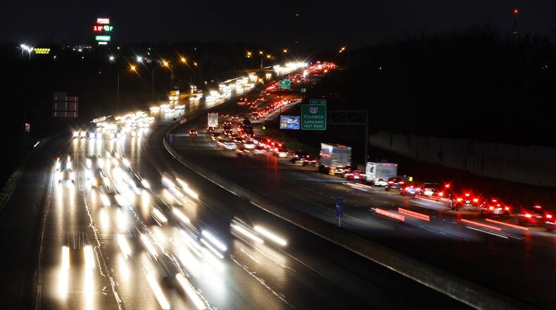 Vehicles travel along I-75 in Franklin Monday, Nov. 15, 2021. NICK GRAHAM / STAFF