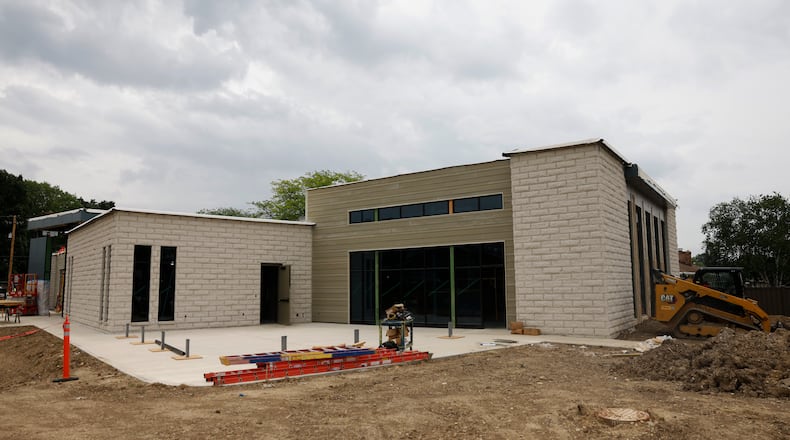 The site of construction of the upcoming Clark County Public Library's Northridge Branch on Monday, June 16, 2025, in Springfield. JOSEPH COOKE/STAFF