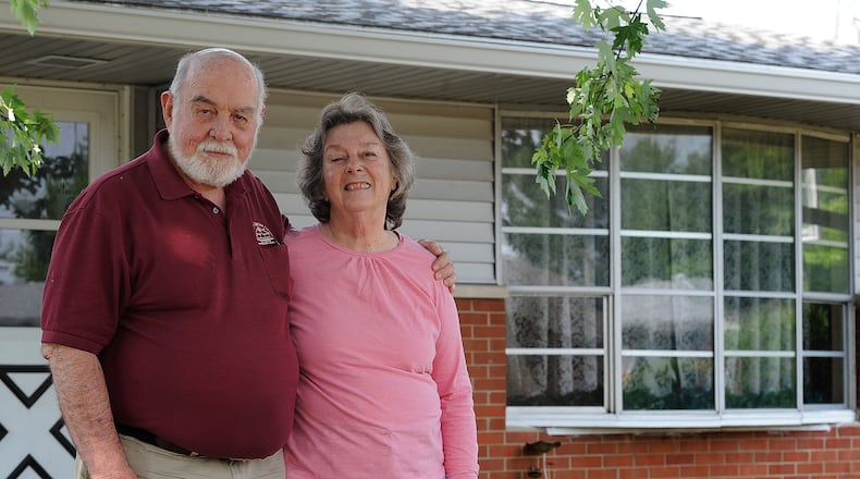 Robert and Lee Naragon have lived in their Fairborn home since 1967. MARSHALL GORBY\STAFF