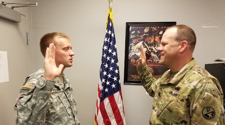 Keith Pohlman, a history teacher at Springboro High School, will be leaving for active duty in October. He reenlisted in the Army Reserves last year.