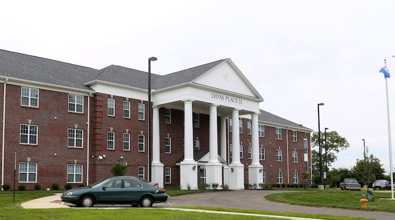 Lyon’s Place II, on the Dayton VA Medical Center campus, is a 55-unit affordable housing building for low income senior veterans. LISA POWELL / STAFF