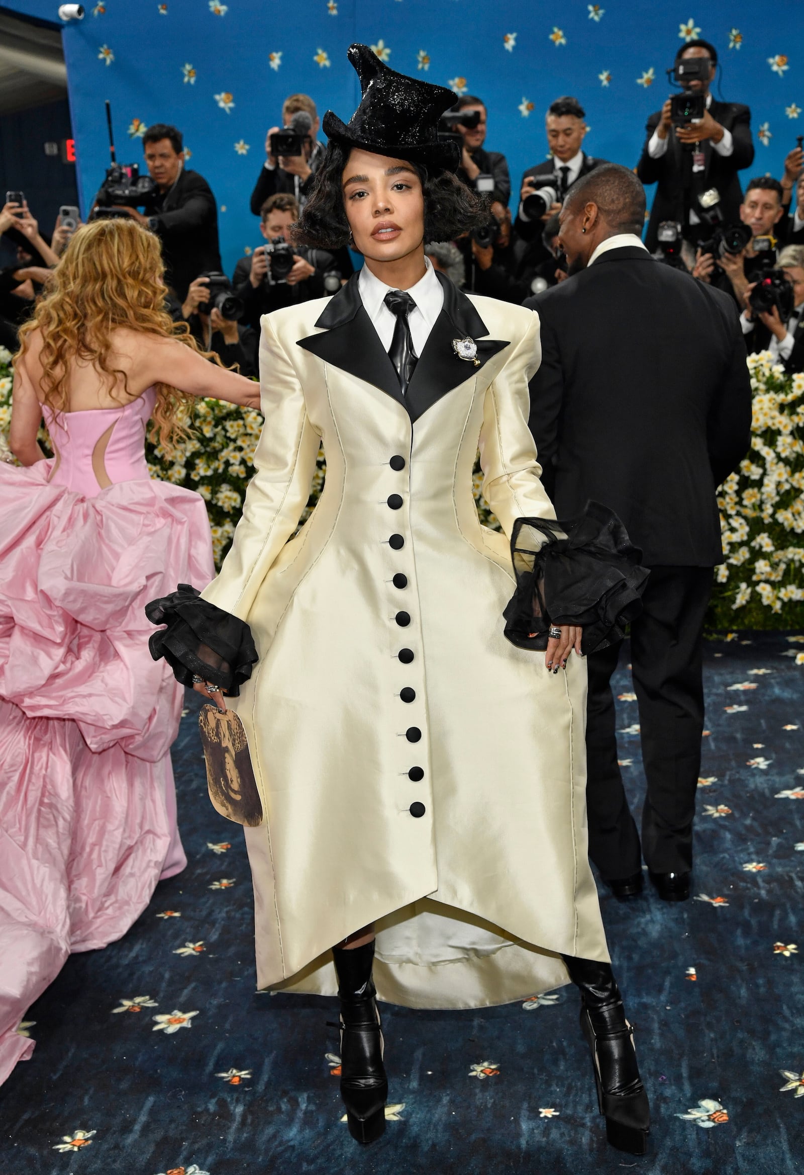 Tessa Thompson attends The Metropolitan Museum of Art's Costume Institute benefit gala celebrating the opening of the "Superfine: Tailoring Black Style" exhibition on Monday, May 5, 2025, in New York. (Photo by Evan Agostini/Invision/AP)