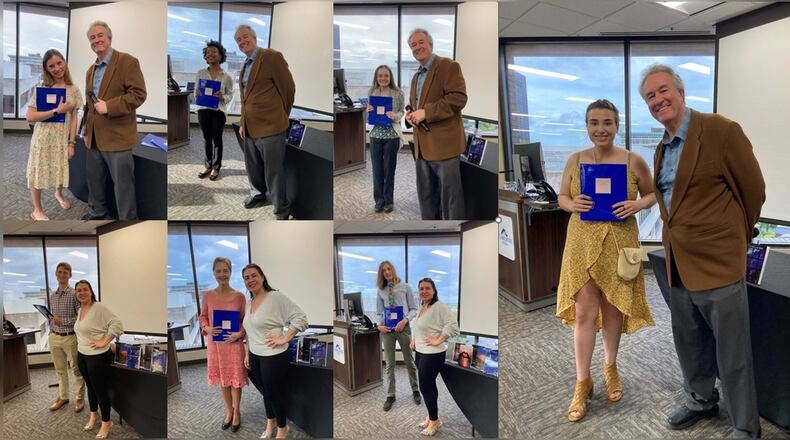 The Clark State College Creative Writer’s Club has announced the winners of the 2023-24 Voices of the Valley Poetry Contest and third annual essay contest. They are: Lanie Freeman (top left), Jade Campbell (not pictured), Sachea Pettigrew (top middle), Michaela Finney (top right), Evan Doolittle (bottom left), Anastasiya Jex (bottom middle), Braeden Clark (bottom right) and Mikala Ridder (right).
