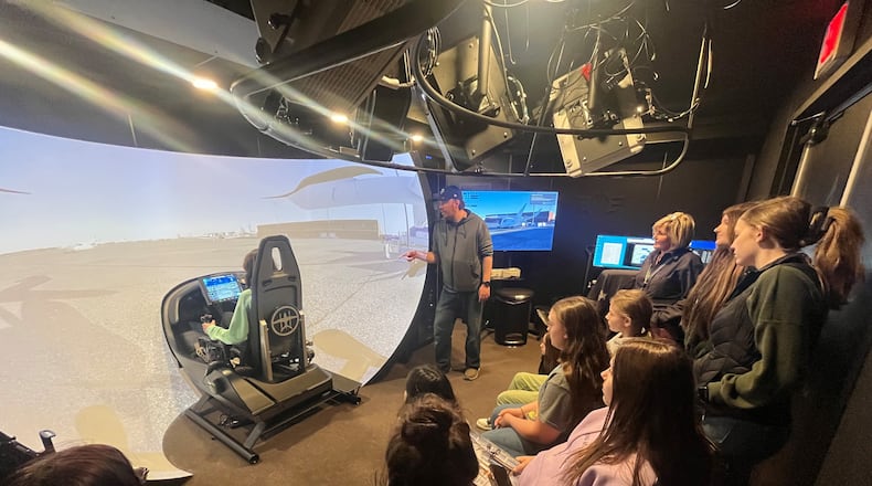 Greenon Local School District STEM teacher Tom Jenkins planned a trip for all 8th grade students to took a field trip to the Springfield airport for a hands-on learning experience in aviation. Contributed