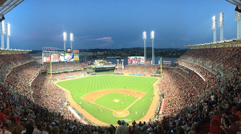 The Reds play the Cubs on Friday, June 28, 2019, at Great American Ball Park in Cincinnati.