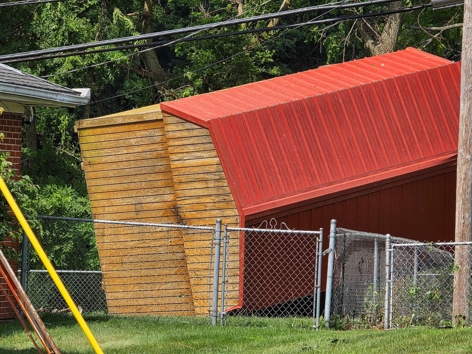 Severe weather passed through the area last night bringing strong winds and possible tornadoes. The damage hit Clark County in Moorefield Township near the intersection of Moorefield Road and Ridgewood Road West. NICK GRAHAM / STAFF