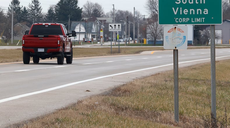 The village of South Vienna in Clark County Friday, Dec. 22, 2023. BILL LACKEY/STAFF