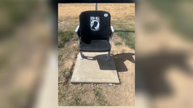 Greenon Local School District will hold a dedication of its new MIA/POW Chair at its Military Appreciation Night on Oct. 18, at the athletic complex. The ceremony will happen at 6:45 p.m. before the football game kickoff at 7 p.m. Contributed