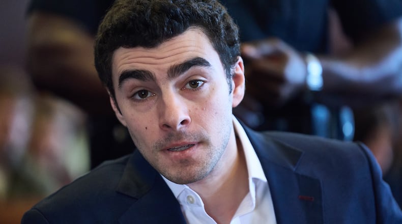 FILE - Luigi Mangione appears in Manhattan Criminal Court for an evidence hearing, Thursday , Dec. 18, 2025, in New York. (Curtis Means/Pool Photo via AP, File)