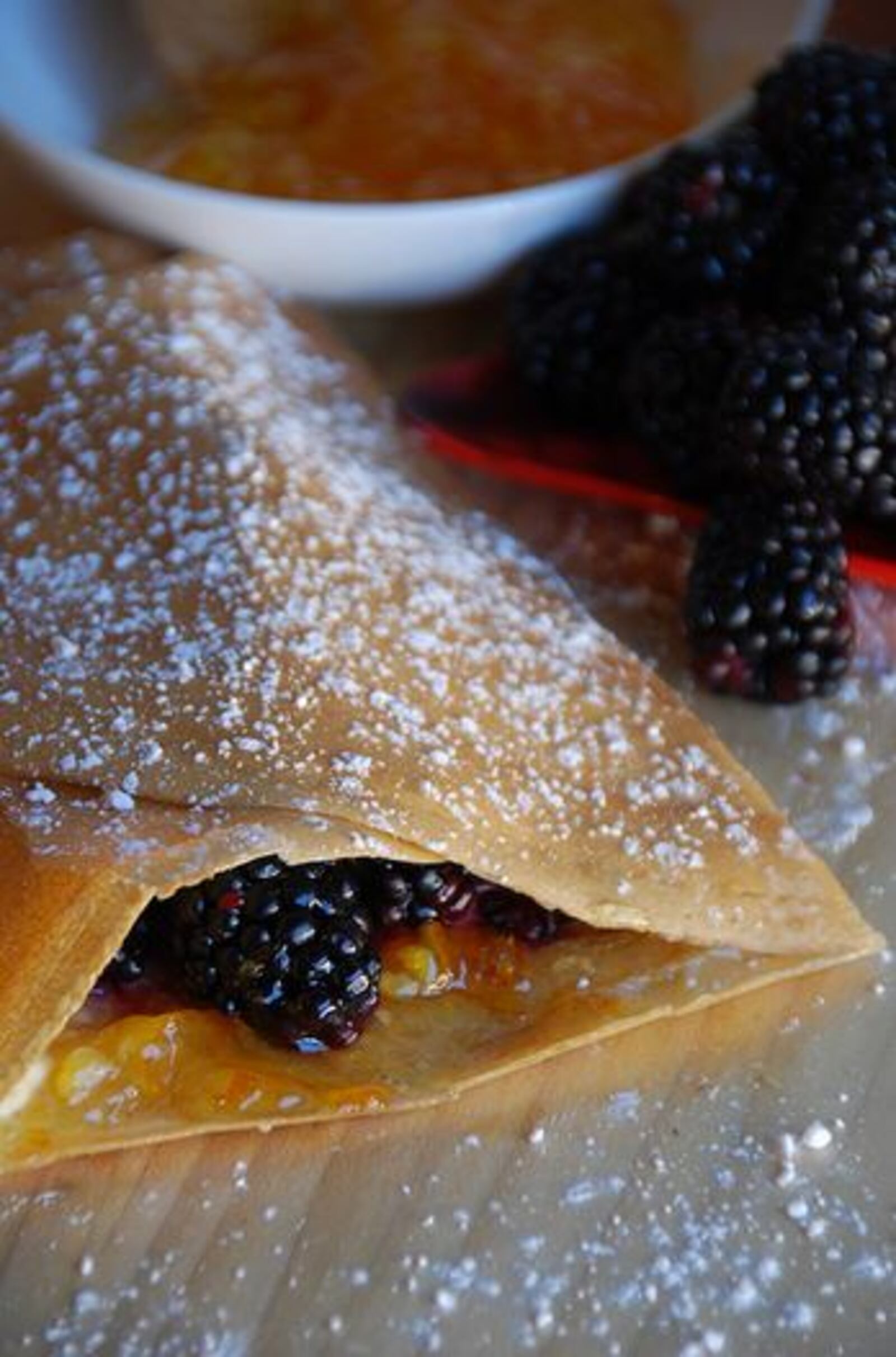 September Sun crêpe filled with cream cheese, orange marmalade and blackberries from Crêpe Boheme at 2nd Street Market. Source: Five Rivers MetroParks.