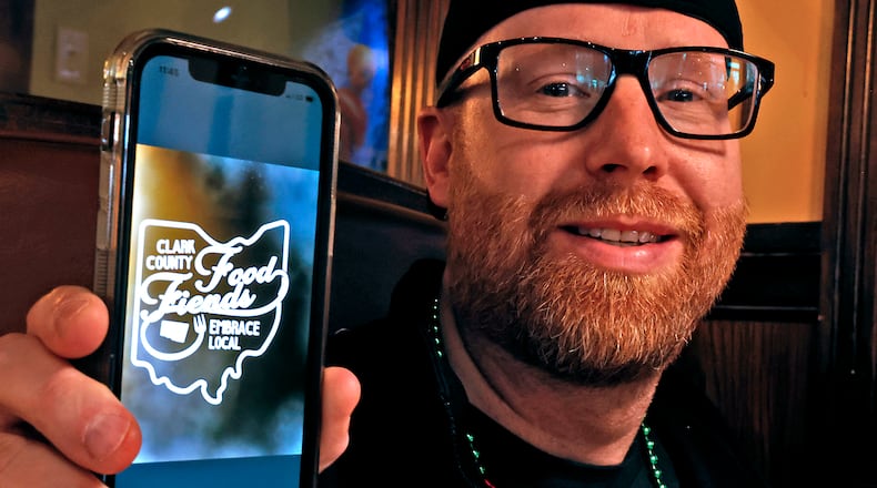 Ryan Ray, the founder of the Clark County Food Fiends Facebook page, is shown Friday, March 17, 2023. Food Fiends is celebrating its one-year anniversary after building more than 18,000 members. BILL LACKEY/STAFF
