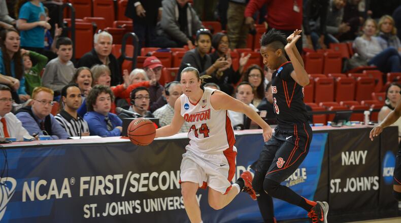 Dayton point guard Samantha MacKay and the rest of the Flyers will face a pressing defense from the Kentucky Wildcats. Contributed photo by C.S. Mincy