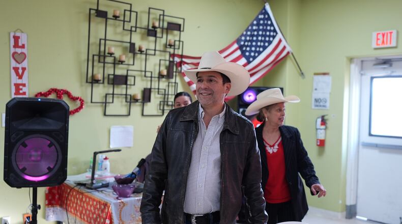 Democratic candidate for congress Bobby Pulido makes a campaign stop in Pharr, Texas, Tuesday, Feb. 10, 2026. (AP Photo/Eric Gay)