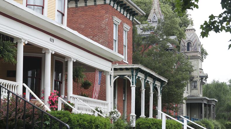 The South Fountain Avenue neighborhood is one focus of a compassionate code enforcement program in the city that was featured in a national report looking at equitable development strategies in smaller legacy cities. BILL LACKEY/STAFF