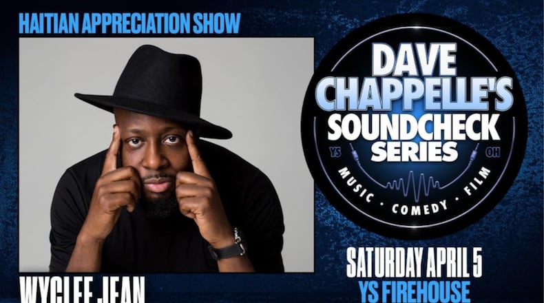 Yellow Springs Comedian Dave Chappelle and Haitian musician Wyclef Jean will celebrate Ohio's Haitian community at a show Saturday, April 5 in Yellow Springs. CONTRIBUTED