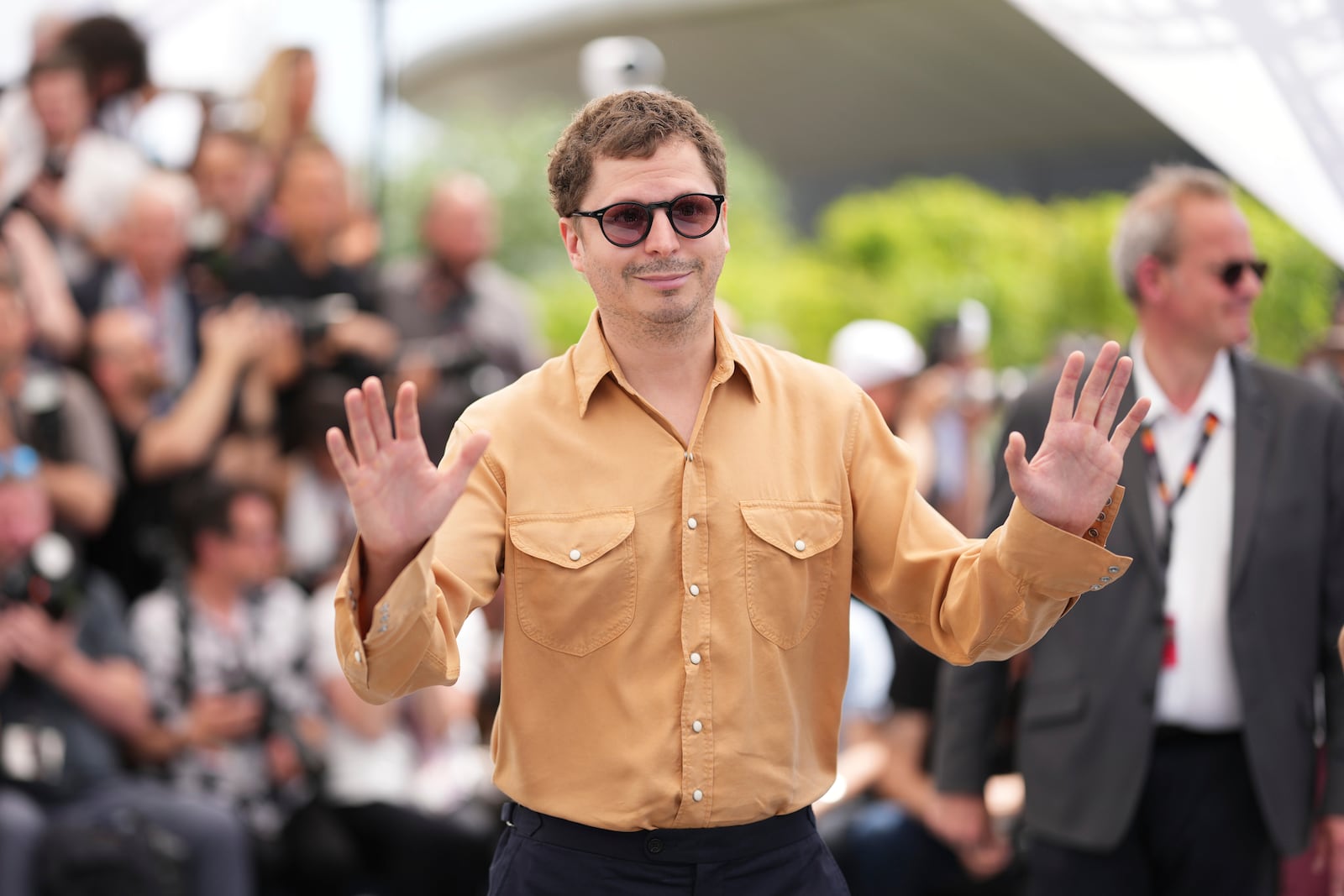 Michael Cera poses for photographers at the photo call for the film 'The Phoenician Scheme' at the 78th international film festival, Cannes, southern France, Monday, May 19, 2025. (Photo by Scott A Garfitt/Invision/AP)