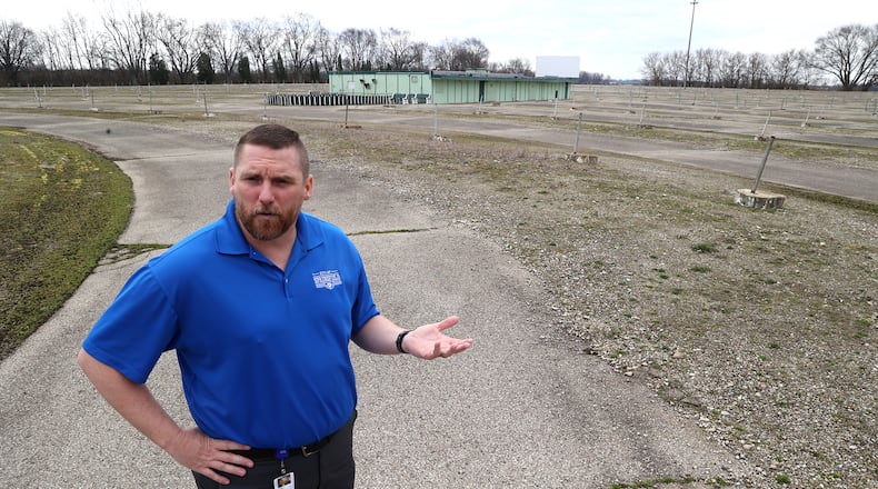 Springfield City Manager Bryan Heck talks about the proposed housing development that would bring hundreds of  new homes to the site of the old Melody Drive-In and the surrounding area. BILL LACKEY/STAFF