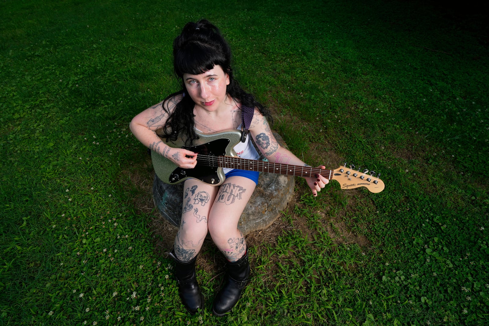 Karly Hartzman of the band Wednesday poses for a portrait on Wednesday, June 11, 2025, in Greensboro, N.C. (AP Photo/Chris Carlson)