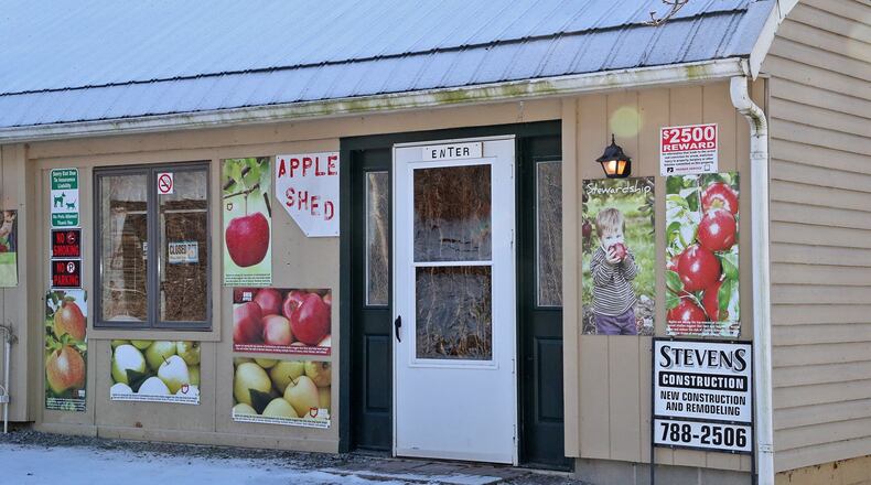 The Apple Shed store at Stevens Family Orchard. BILL LACKEY/STAFF