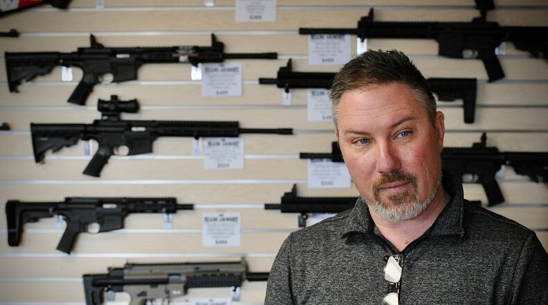 David Becker, owner of The Miami Armory, talks about the new state gun law changes. MARSHALL GORBY\STAFF