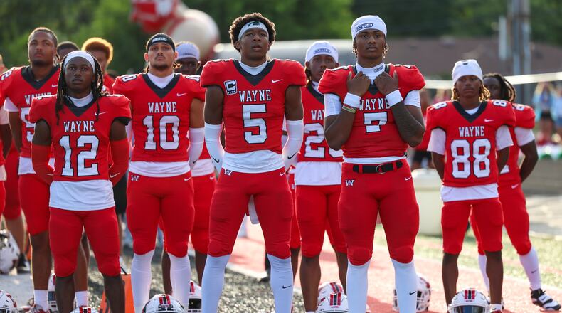 Photos from Wayne's 31-24 win over Fairfield in a nonconference game on Friday, Aug. 22 at Heidkamp Stadium in Huber Heights. The Warriors scored a late touchdown and held on to win. BRYANT BILLING / STAFF