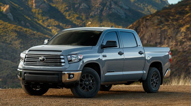 The 2021 Toyota Tundra full-size pickup offers up to 10,200-pound towing capacity and a 1,730-pound maximum payload. For 2021, Tundra offers the optional Trail Special Edition. Toyota photo