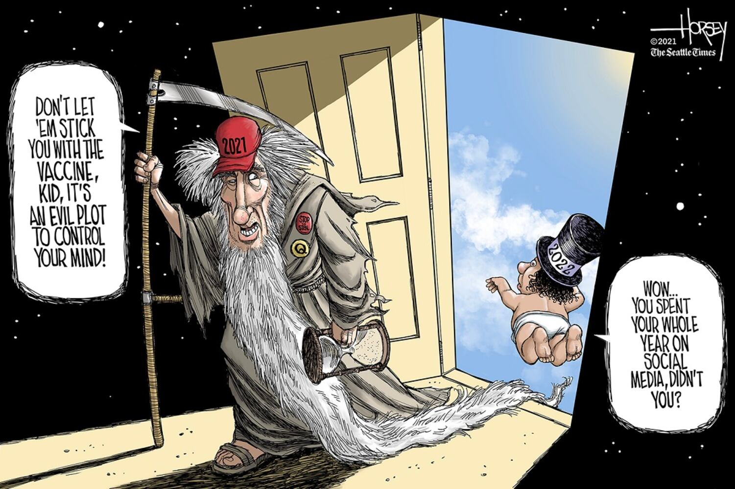 WEEK IN CARTOONS: Bidding goodbye to 2021, Betty White and more
