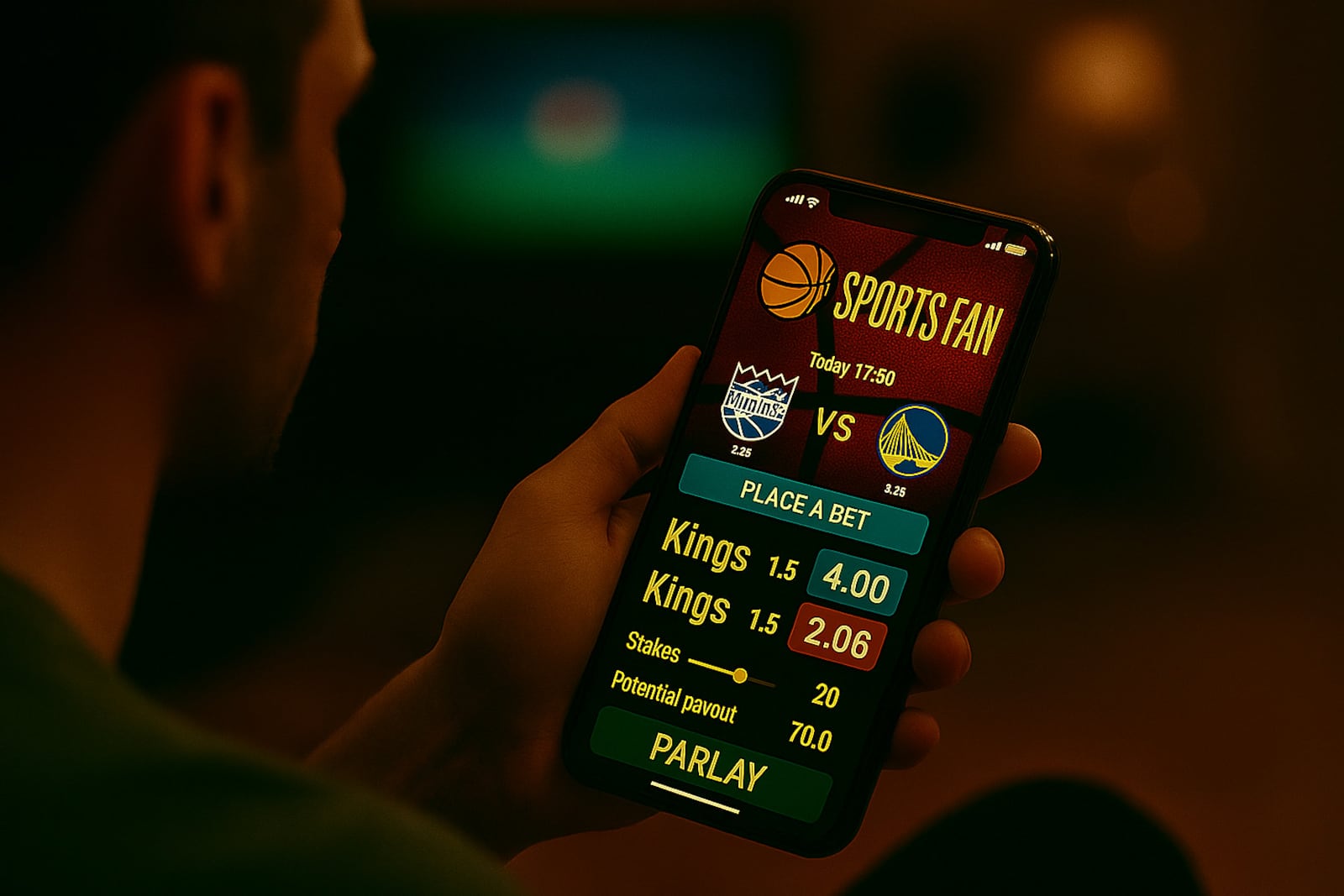 A smartphone displays a sports betting app, reflecting the rapid rise of mobile gambling across the U.S. 

Photo by Rich Stratton.