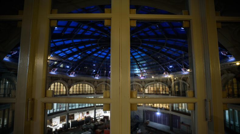 Redevelopment of the downtown Dayton Arcade has benefitted from the annual PDAC process. In this photo, up-lighting for Arcade Rotunda is visible. TOM GILLIAM / CONTRIBUTING PHOTOGRAPHER