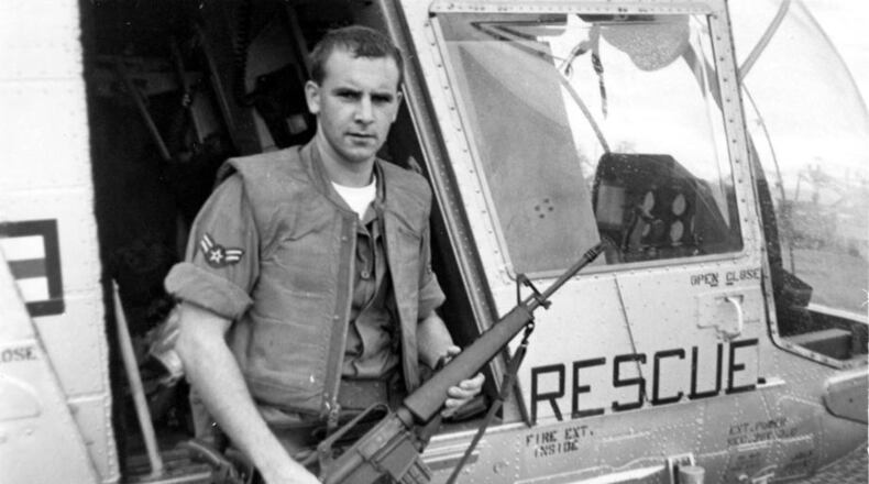 William H. Pitsenbarger in Vietnam in the 1960s. He died in battle. CONTRIBUTED