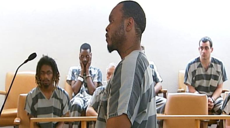 Michael Johnson, of Springfield, pleaded not guilty to aggravated robbery charges in Clark County Municipal Court on Tuesday. Jeff Guerini/Staff