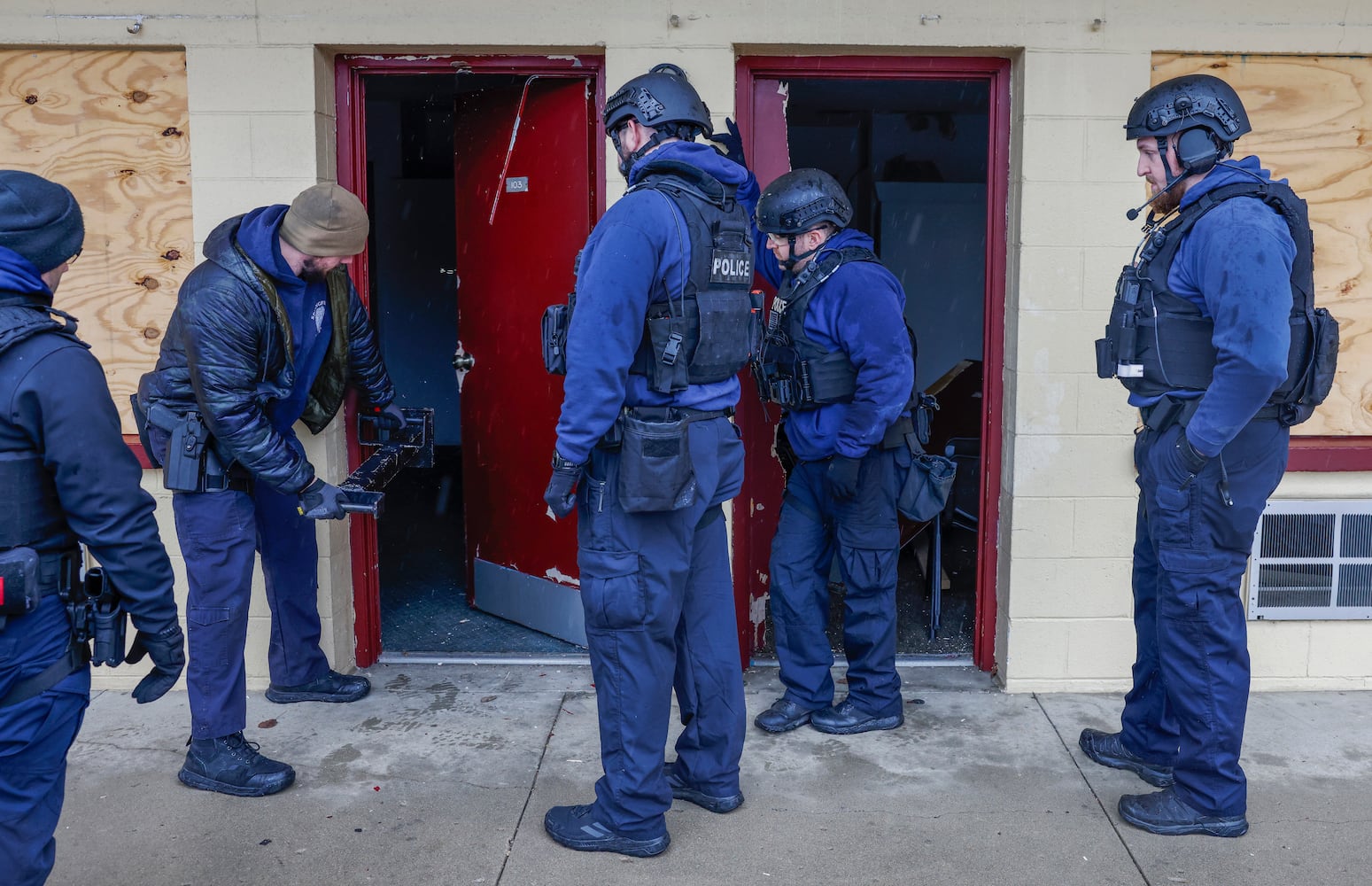 Police training at Executive Inn