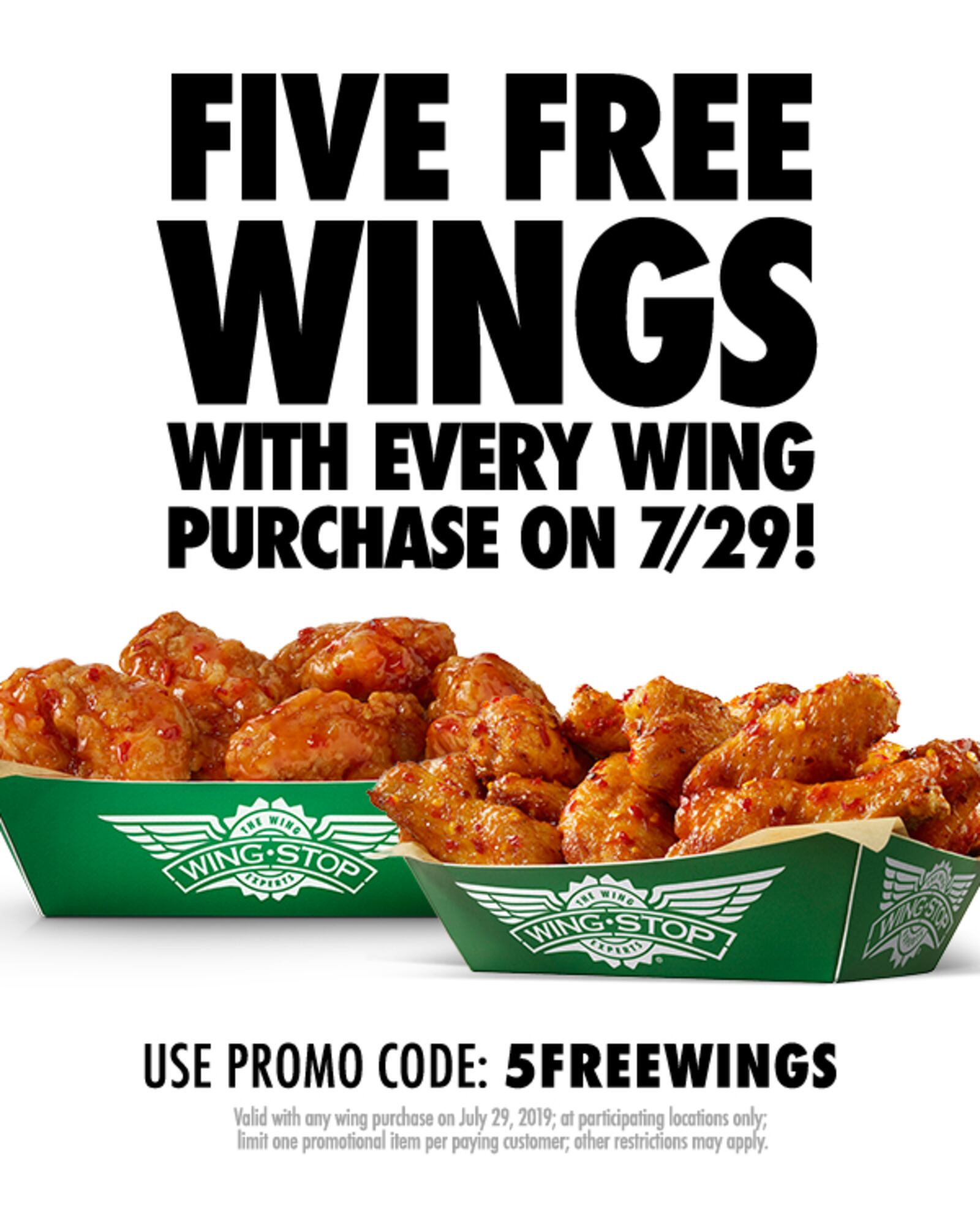 Wingstop in Miami Twp., Montgomery County has a special for National Chicken Wing Day.