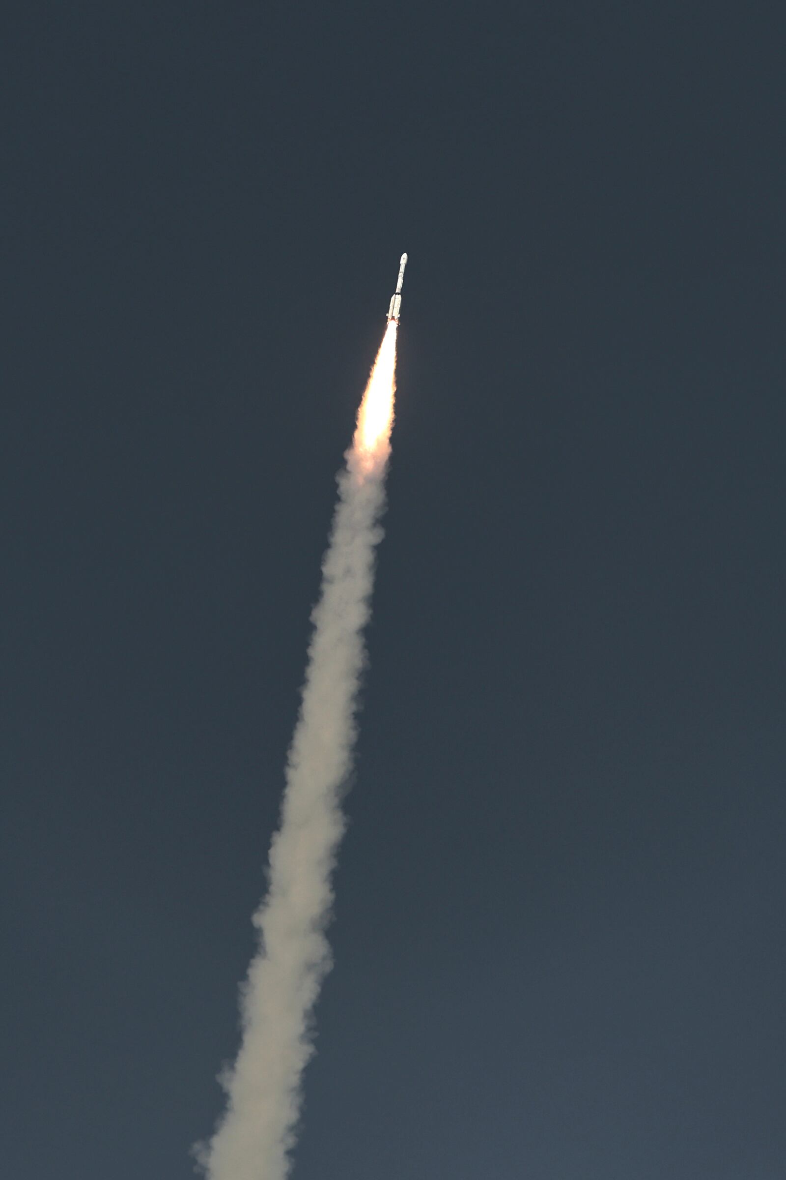 The NISAR satellite, a joint mission by NASA and ISRO, lifts off aboard a GSLV-F16 rocket, from the Satish Dhawan Space Centre in Sriharikota, India, Wednesday, July 30, 2025. (AP Photo/R. Parthibhan)