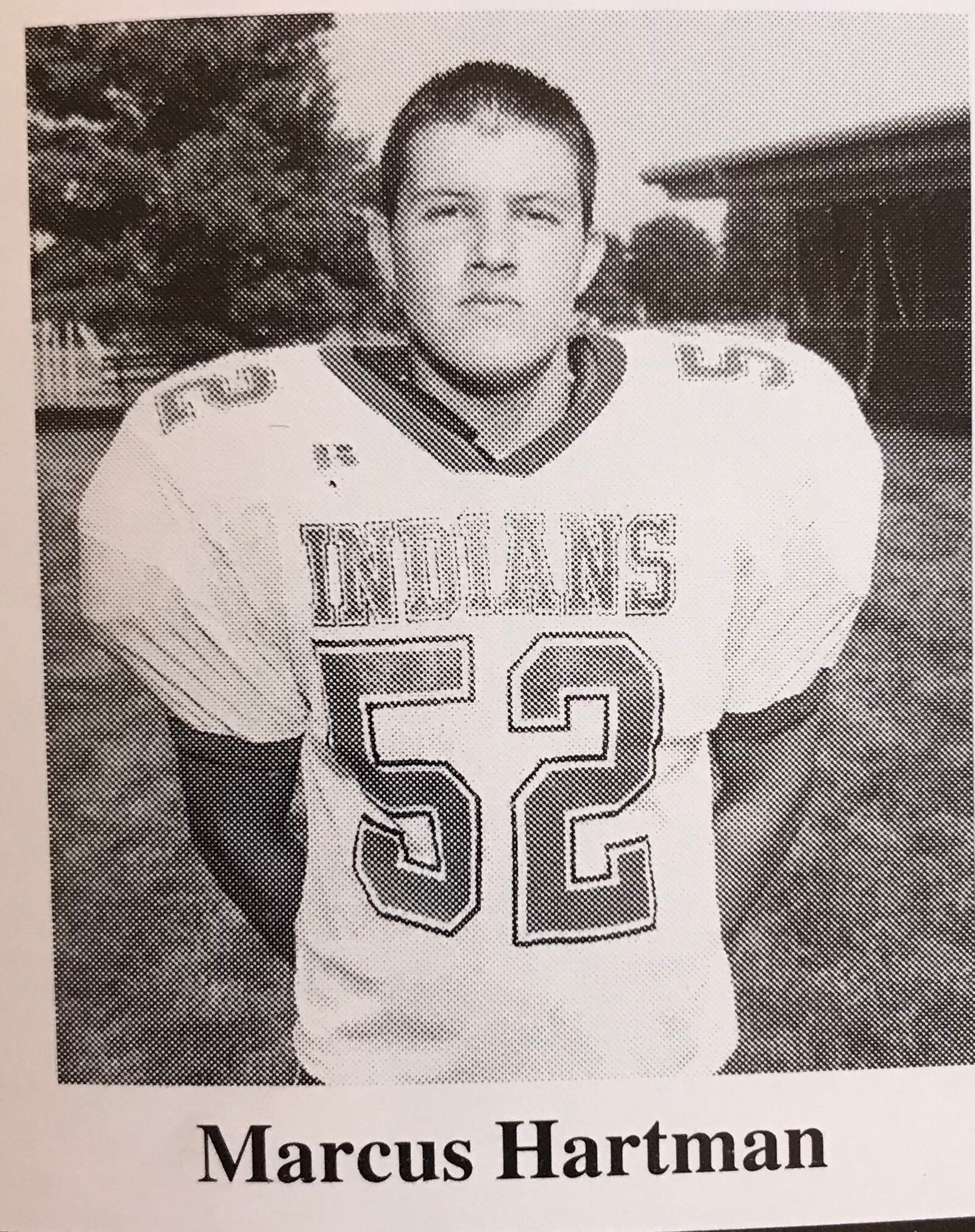  Senior football photo from the fall of 2000 at Cedarville High School