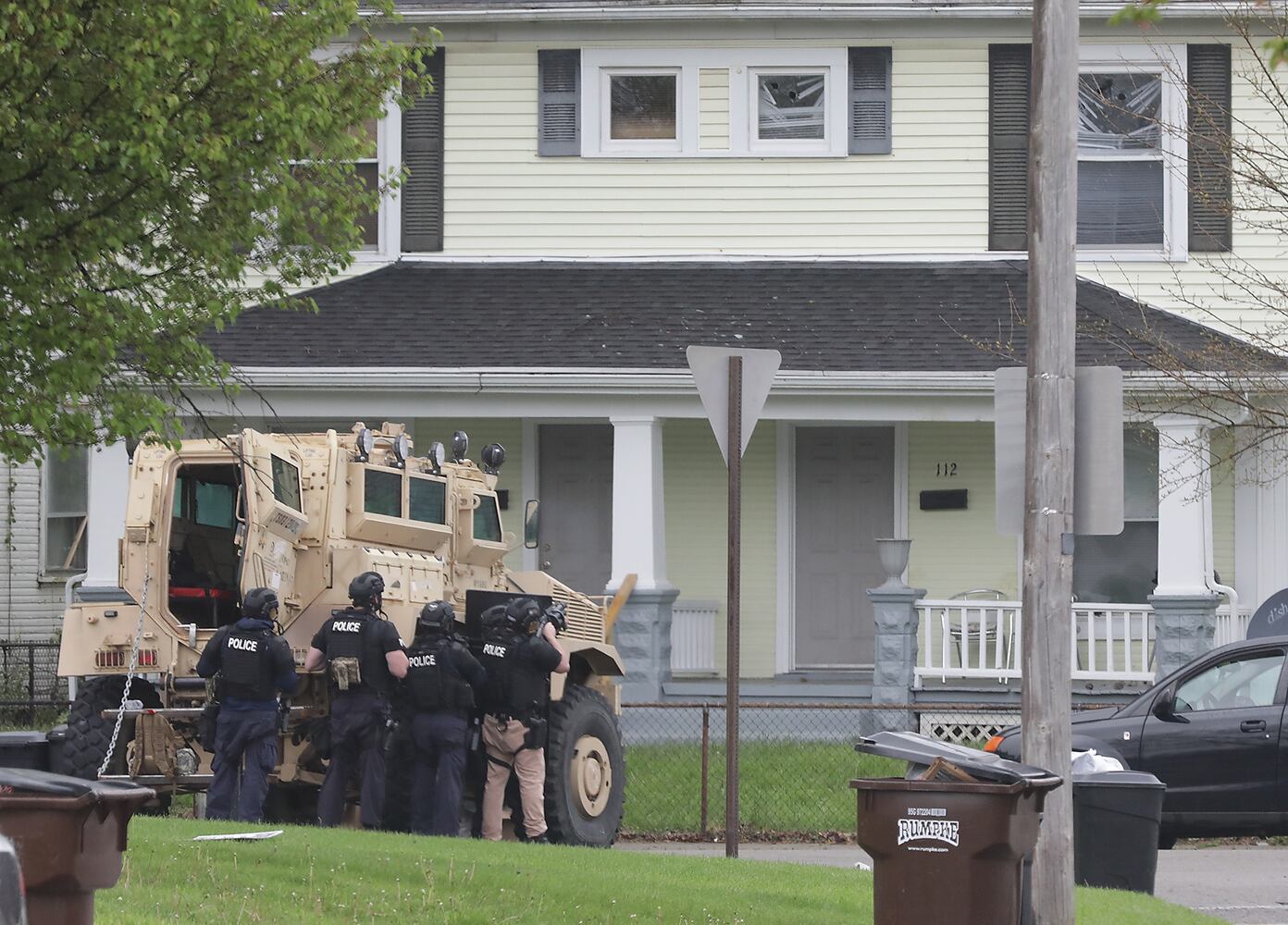 PHOTOS: Standoff on West Perrin Avenue