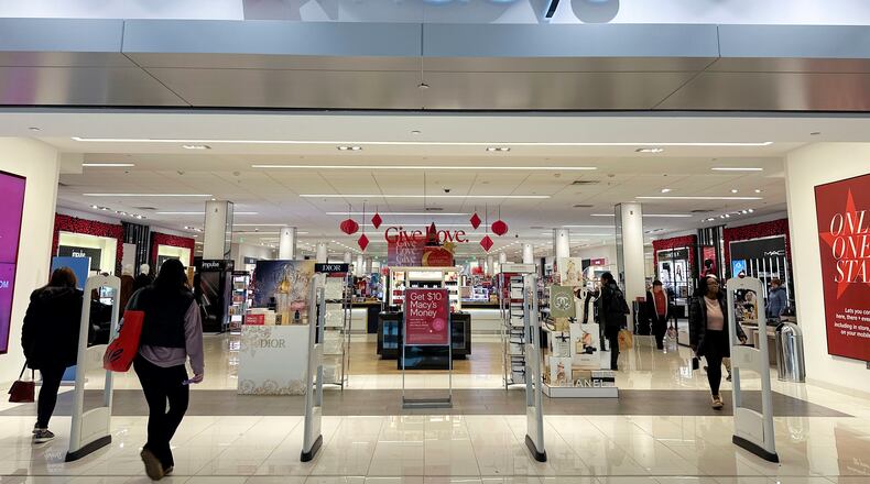 The Macy’s store at the Dayton Mall in Miami Twp. is set to close by the end of the year (AP Photo/Ted Shaffrey, File)