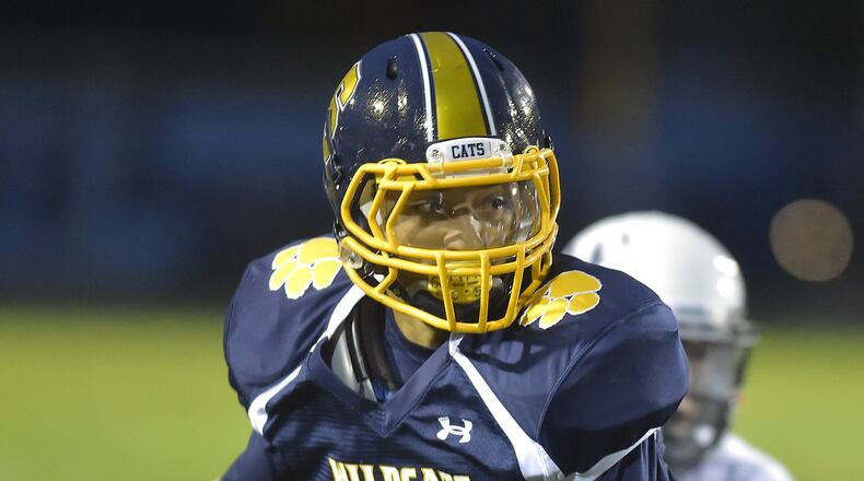 Springfield’s Danny Davis rushed for 1,259 yards (8.6) and 22 total touchdowns in the 2015 season. Bill Lackey/Staff