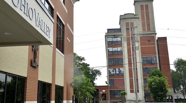 The Ohio Valley Surgical Hospital has purchased the Robertson building, 14 N. Lowry Ave., in background, to expand its footprint in downtown Springfield. Bill Lackey/Staff
