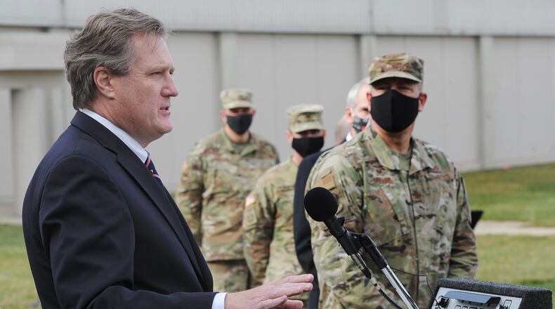 Congressman Michael Turner, was one of the guest speakers in November 2020 at the groundbreaking ceremony for the Nation Air and Space Intelligence Center's (NASIC) Intelligence Production Complex lll military construction project at Wright-Patterson Air Force Base. MARSHALL GORBY\STAFF