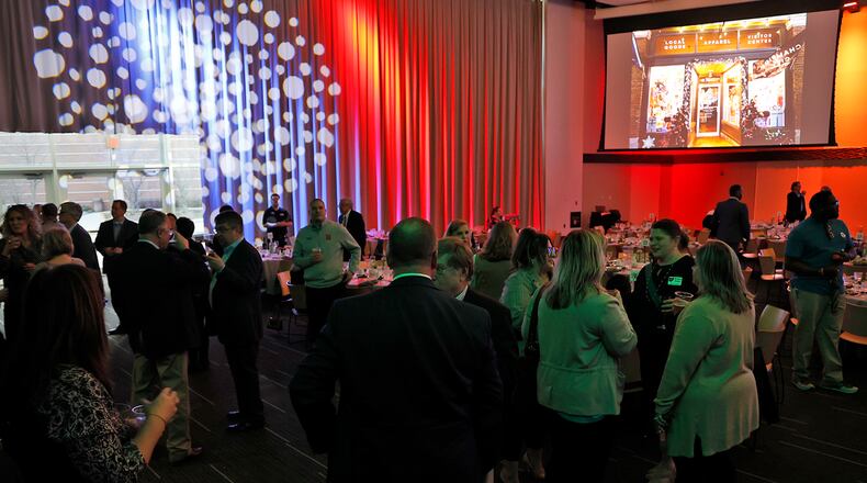 The Greater Springfield Partnership's annual expo and awards dinner Thursday, Feb. 23, 2023 at the Hollenbeck Bayley Creative Arts Center and Conference Center.The annual event brings together dozens of Springfield and Clark County businesses and organizations. BILL LACKEY/STAFF
