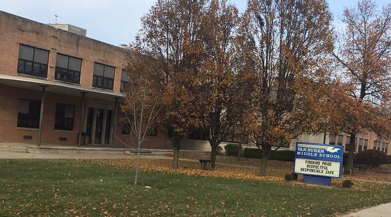 Van Buren Middle School, built in 1949, is the oldest Kettering school, excluding the Barnes building that is now used for administrative offices. JEREMY P. KELLEY / STAFF