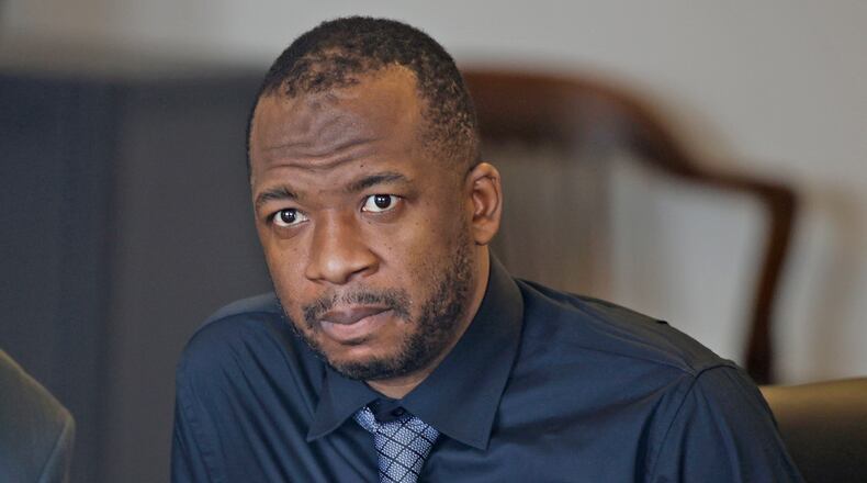 Hermanio Joseph listens to Judge Douglas Rastatter Wednesday, May 1, 2024 after being found guilty on all charges in Clark County Common Pleas Court.  BILL LACKEY/STAFF